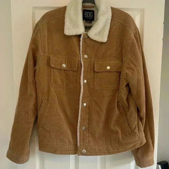 Urban Outfitters BDG Corduroy Sherpa Trucker Jacket - Picture 2 of 7
